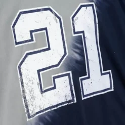 Men Mitchell & Ness T-Shirts & Tops-Name & Number Ss Tie Dye Top Dallas Cowboys Deion Sanders