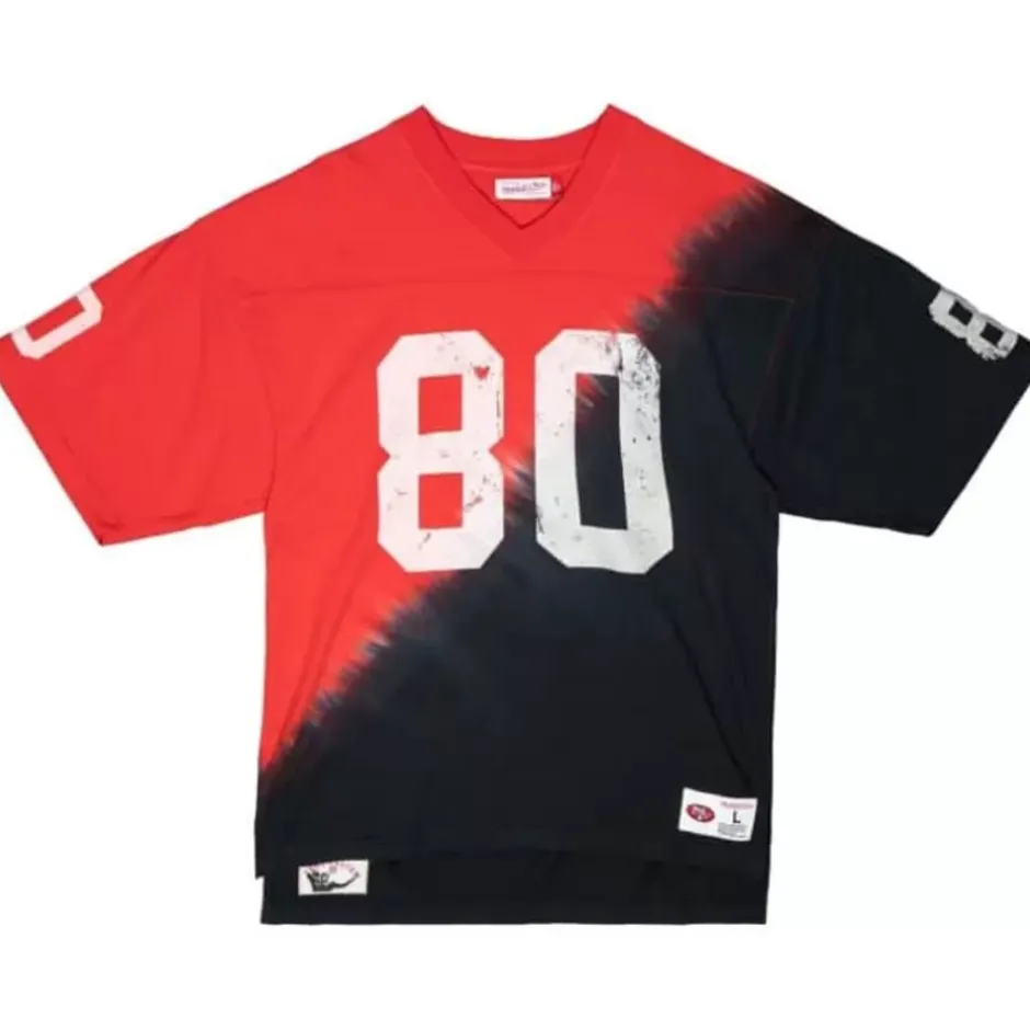 Men Mitchell & Ness T-Shirts & Tops-Name & Number Ss Tie Dye Top San Francisco 49Ers Jerry Rice