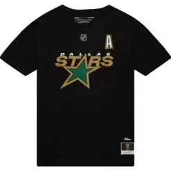 Men Mitchell & Ness T-Shirts & Tops-Name & Number Tee Dallas Stars Mike Modano