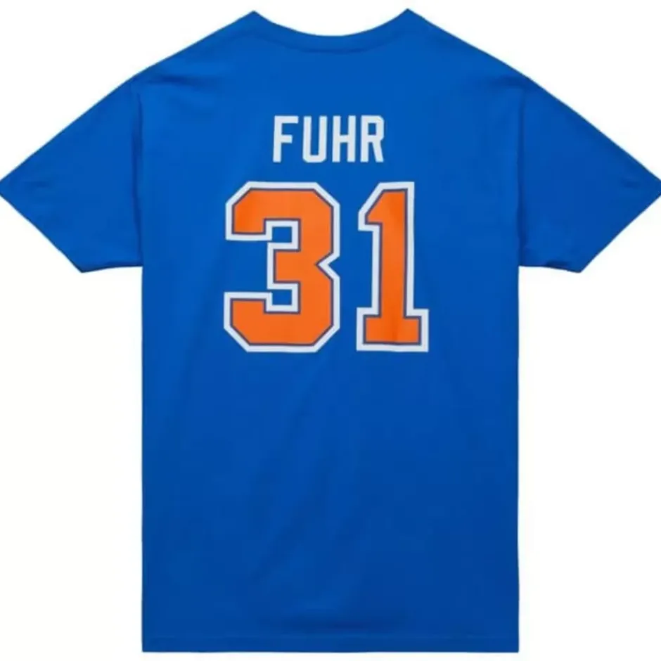 Men Mitchell & Ness T-Shirts & Tops-Name & Number Tee Edmonton Oilers Grant Fuhr
