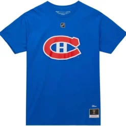 Men Mitchell & Ness T-Shirts & Tops-Name & Number Tee Montreal Canadiens Patrick Roy