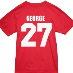 Men Mitchell & Ness T-Shirts & Tops-Name & Number Tee Ohio State 1985 Eddie George