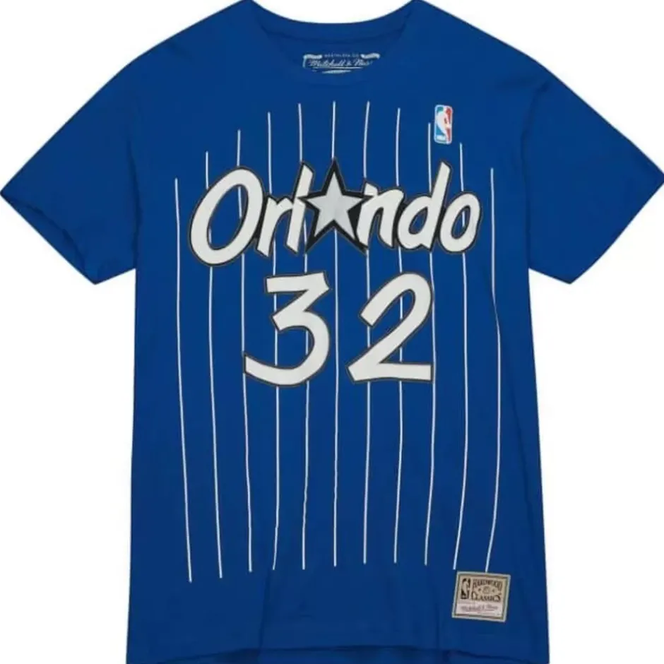 Men Mitchell & Ness T-Shirts & Tops-Name & Number Tee Orlando Magic 1996-97 Shaquille O'Neal