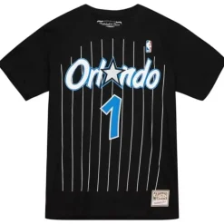 Men Mitchell & Ness T-Shirts & Tops-Name & Number Tee Orlando Magic 1999-00 Penny Hardaway