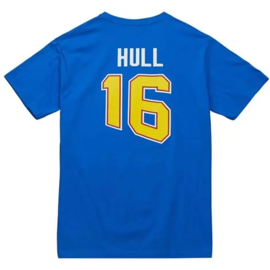 Men Mitchell & Ness T-Shirts & Tops-Name & Number Tee St. Louis Blues Brett Hull