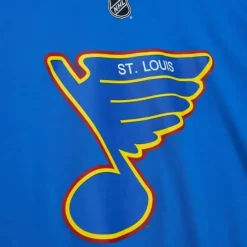 Men Mitchell & Ness T-Shirts & Tops-Name & Number Tee St. Louis Blues Brett Hull