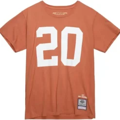 Men Mitchell & Ness T-Shirts & Tops-Name & Number Tee University Of Texas At Austin 1977 Earl Campbell