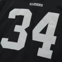 Men Mitchell & Ness Hoodies & Sweatshirts-Name And Number Fleece Hoodie Los Angeles Raiders 1988 Bo Jackson