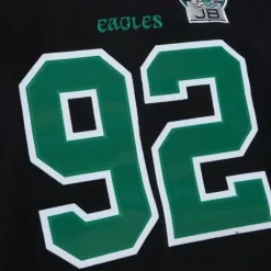 Men Mitchell & Ness Hoodies & Sweatshirts-Name And Number Fleece Hoodie Philadelphia Eagles 1990 Reggie White