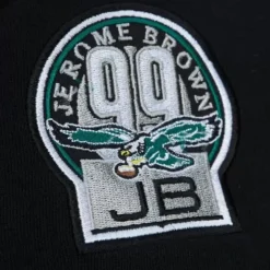 Men Mitchell & Ness Hoodies & Sweatshirts-Name And Number Fleece Hoodie Philadelphia Eagles 1990 Reggie White