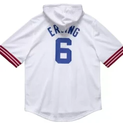 Men Mitchell & Ness T-Shirts & Tops-Name And Number Mesh Hoody All Star East 1985-86 Julius Erving