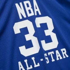 Men Mitchell & Ness T-Shirts & Tops-Name And Number Mesh Hoody All Star West 1985-86 Kareem Abdul-Jabbar