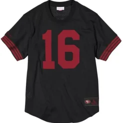 Men Mitchell & Ness T-Shirts & Tops-Name And Number Mesh Top San Francisco 49Ers 1990 Joe Montana