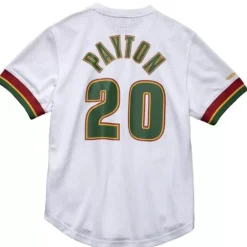 Men Mitchell & Ness T-Shirts & Tops-Name And Number Mesh Top Seattle Supersonics 1996-97 Gary Payton