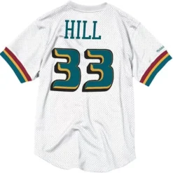 Men Mitchell & Ness T-Shirts & Tops-Name And Number Mesh Top Detroit Pistons 1998-99 Grant Hill