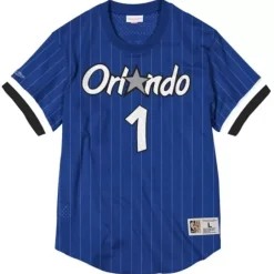Men Mitchell & Ness T-Shirts & Tops-Name And Number Mesh Top Orlando Magic 1994-95 Penny Hardaway