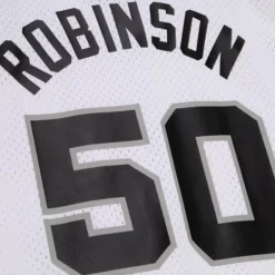 Men Mitchell & Ness T-Shirts & Tops-Name And Number Mesh Top San Antonio Spurs 1990-91 David Robinson