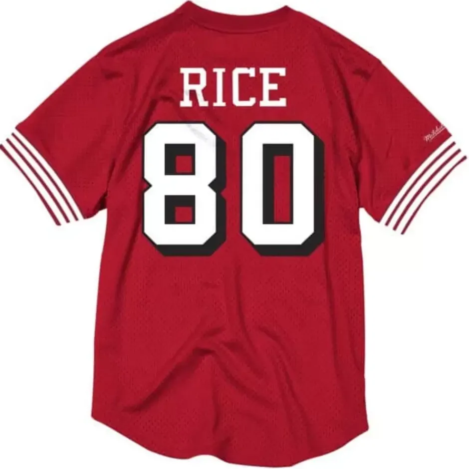 Men Mitchell & Ness T-Shirts & Tops-Name And Number Mesh Top San Francisco 49Ers 1994 Jerry Rice