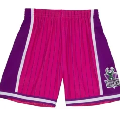 Men Mitchell & Ness Shorts-Neon Swingman Milwaukee Bucks 2000-01 Shorts