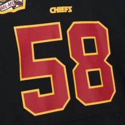 Men Mitchell & Ness Hoodies & Sweatshirts-N&N Fashion Fleece Hoodie Kansas City Chiefs 1994 Derrick Thomas