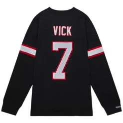 Men Mitchell & Ness T-Shirts & Tops-N&N Longsleeve Tee Atlanta Falcons 2001 Michael Vick