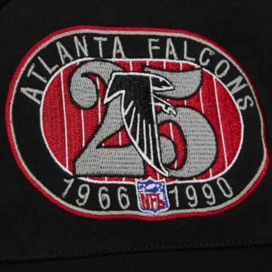 Men Mitchell & Ness T-Shirts & Tops-N&N Longsleeve Tee Atlanta Falcons 1989 Deion Sanders