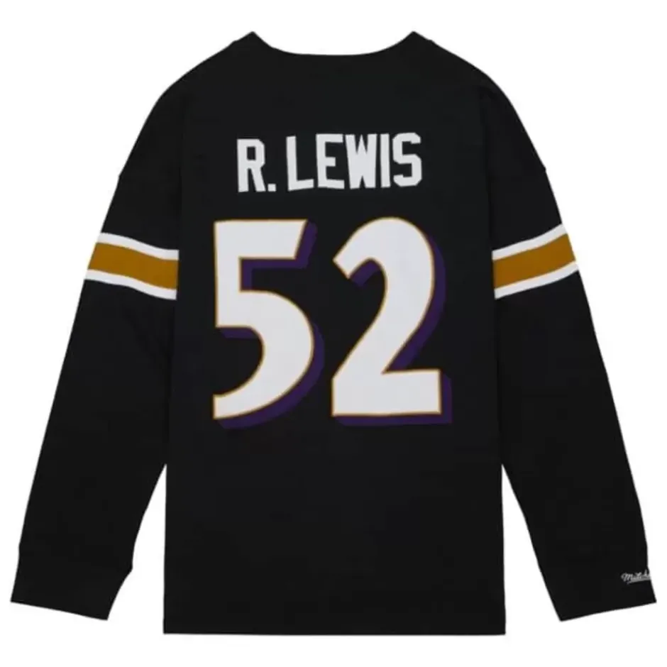Men Mitchell & Ness T-Shirts & Tops-N&N Longsleeve Tee Baltimore Ravens 2004 Ray Lewis