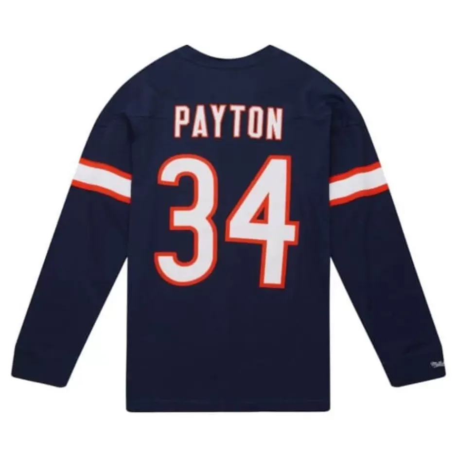 Men Mitchell & Ness T-Shirts & Tops-N&N Longsleeve Tee Chicago Bears 1983 Walter Payton