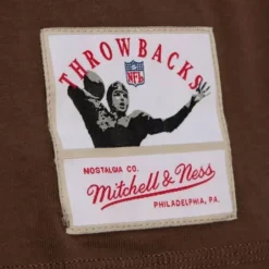 Men Mitchell & Ness T-Shirts & Tops-N&N Longsleeve Tee Cleveland Browns 1963 Jim Brown