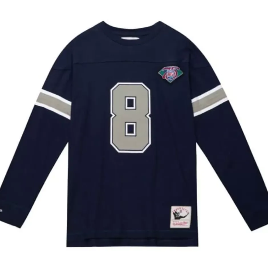 Men Mitchell & Ness T-Shirts & Tops-N&N Longsleeve Tee Dallas Cowboys 1994 Troy Aikman