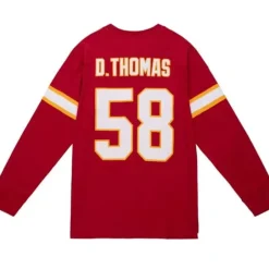 Men Mitchell & Ness T-Shirts & Tops-N&N Longsleeve Tee Kansas City Chiefs 1994 Derrick Thomas
