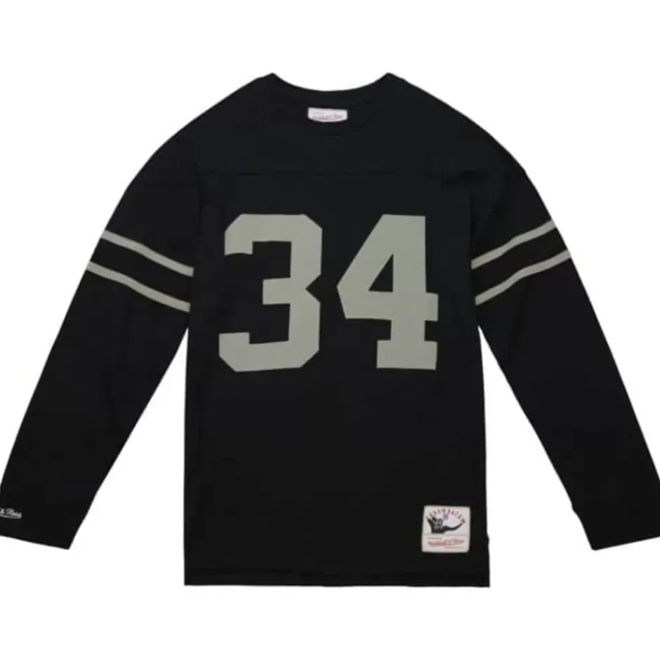 Men Mitchell & Ness T-Shirts & Tops-N&N Longsleeve Tee Los Angeles Raiders 1988 Bo Jackson