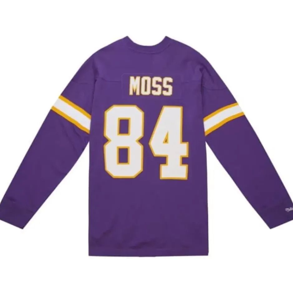 Men Mitchell & Ness T-Shirts & Tops-N&N Longsleeve Tee Minnesota Vikings 2000 Randy Moss