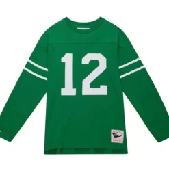 Men Mitchell & Ness T-Shirts & Tops-N&N Longsleeve Tee New York Jets 1969 Joe Namath