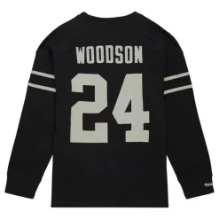 Men Mitchell & Ness T-Shirts & Tops-N&N Longsleeve Tee Oakland Raiders 1998 Charles Woodson