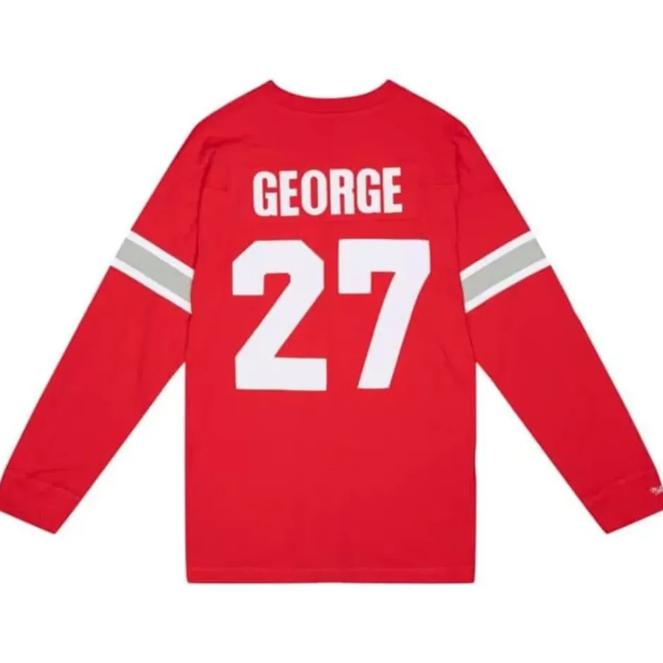 Men Mitchell & Ness T-Shirts & Tops-N&N Longsleeve Tee Ohio State 1995 Eddie George