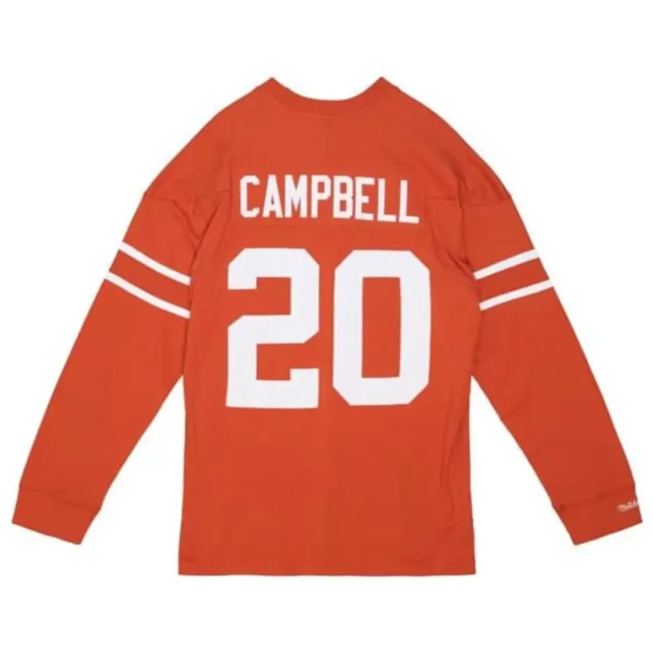 Men Mitchell & Ness T-Shirts & Tops-N&N Longsleeve Tee University Of Texas At Austin 1977 Earl Campbell