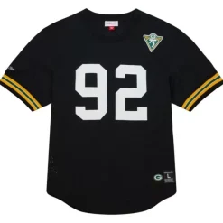 Men Mitchell & Ness T-Shirts & Tops-N&N Mesh Crewneck Green Bay Packers 1994 Reggie White