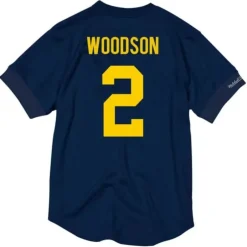 Men Mitchell & Ness Hoodies & Sweatshirts-N&N Mesh Crewneck University Of Michigan 1997 Charles Woodson