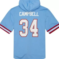 Men Mitchell & Ness Hoodies & Sweatshirts-N&N Mesh Hoody Houston Oilers 1979 Earl Campbell