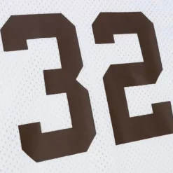 Men Mitchell & Ness T-Shirts & Tops-N&N Mesh Top Cleveland Browns 1963 Jim Brown