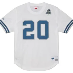 Men Mitchell & Ness T-Shirts & Tops-N&N Mesh Top Detroit Lions 1993 Barry Sanders