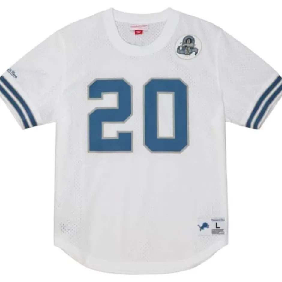 Men Mitchell & Ness T-Shirts & Tops-N&N Mesh Top Detroit Lions 1993 Barry Sanders