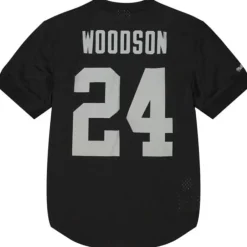 Men Mitchell & Ness T-Shirts & Tops-N&N Mesh Top Oakland Raiders 2002 Charles Woodson