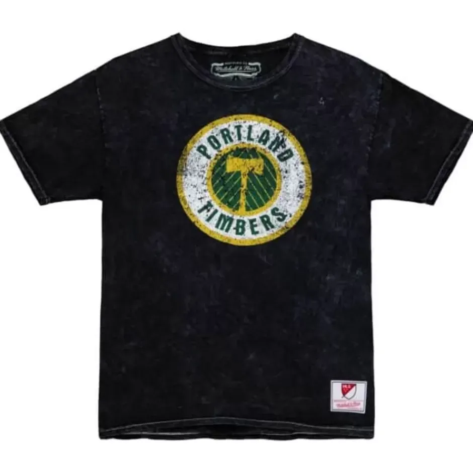Men Mitchell & Ness T-Shirts & Tops-Now & Then Tee Portland Timbers