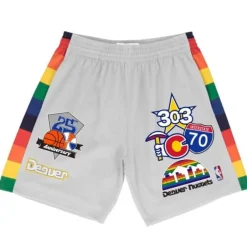 Men Mitchell & Ness Shorts-Nuggets Mile High Shorts Denver Nuggets