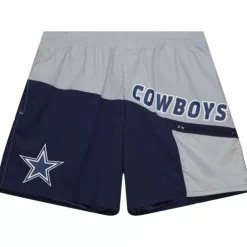 Men Mitchell & Ness Shorts-Nylon Utility Shorts Dallas Cowboys