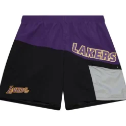 Men Mitchell & Ness Shorts-Nylon Utility Shorts Los Angeles Lakers