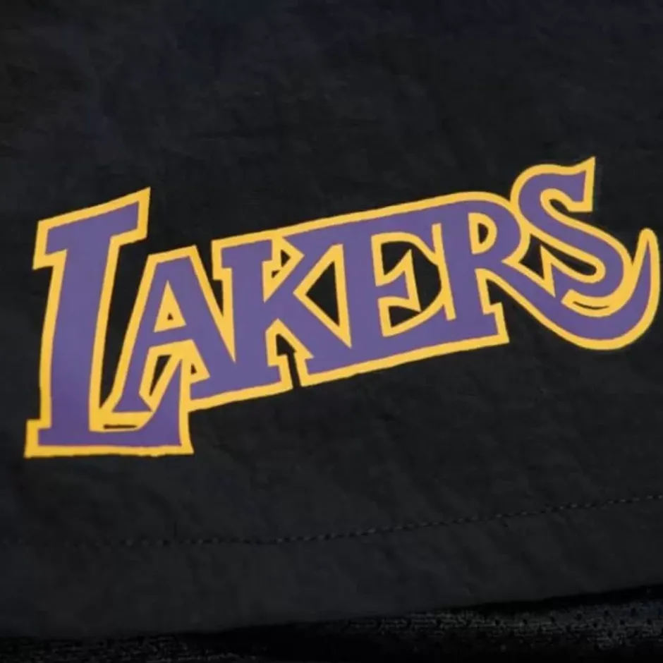 Men Mitchell & Ness Shorts-Nylon Utility Shorts Los Angeles Lakers