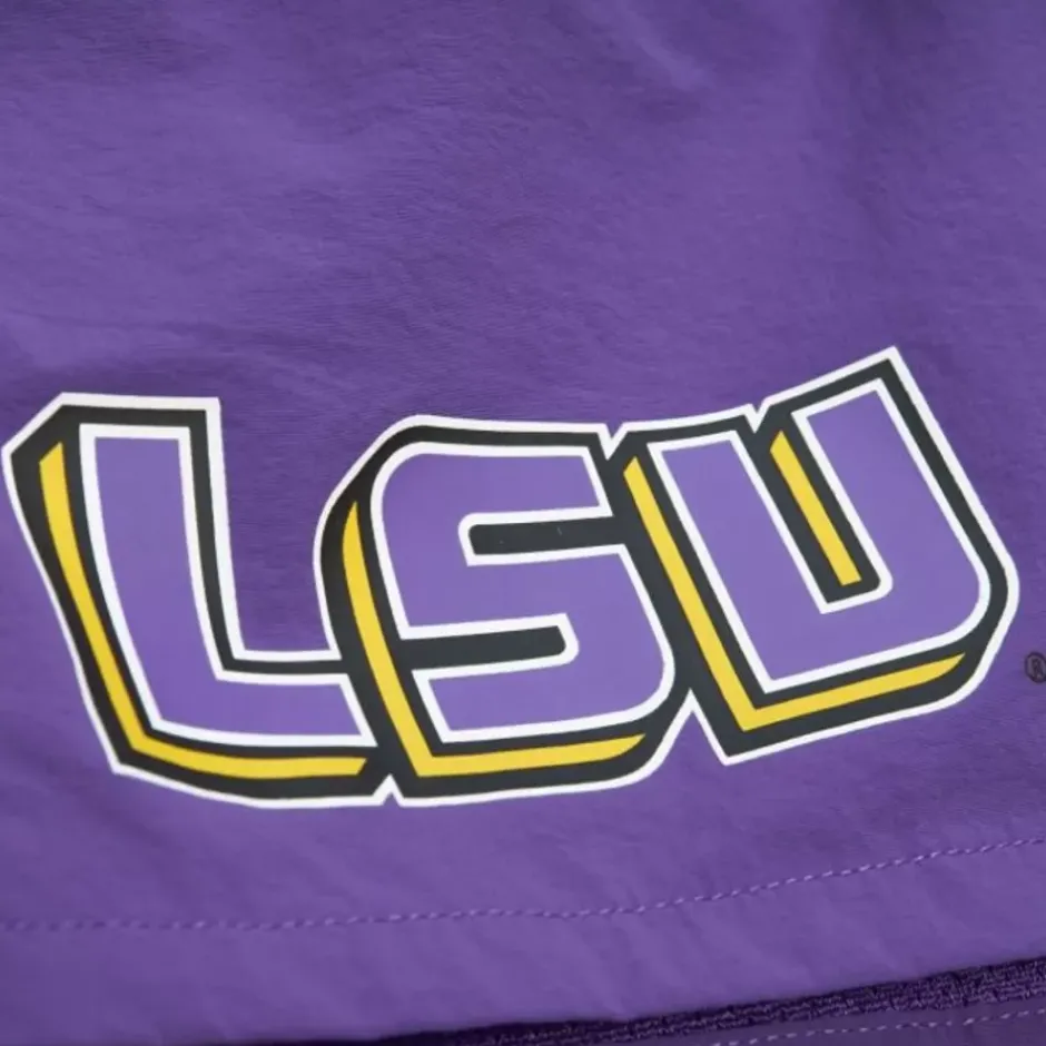 Men Mitchell & Ness Shorts-Nylon Utility Shorts Louisiana State University